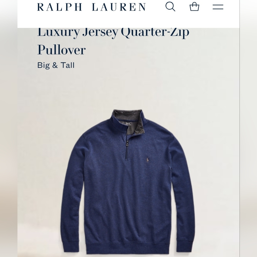 Mens Ralph Lauren Polo Quarter Zip